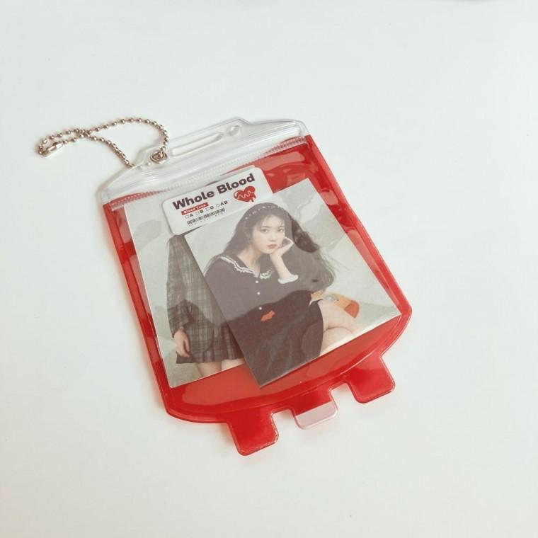 할로윈 블러드팩 수혈팩 키링 파우치