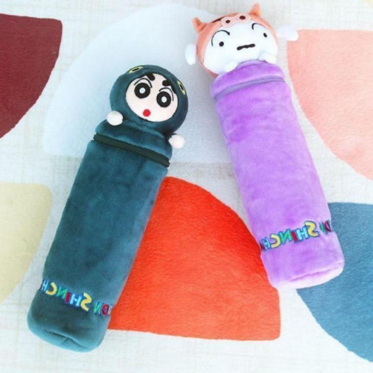 흰둥이 부리부리대마왕 원형 봉제 필통 펜 파우 치신학기 새학기 입학선물