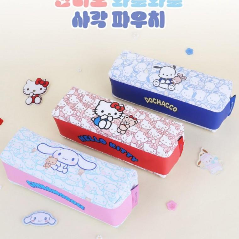 신학기 필통 다용도 입학선물 봉제 새학기 사각 와글와글 파우치