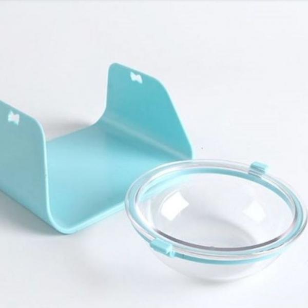 플라스틱 투명 각도조절 식기(블루)