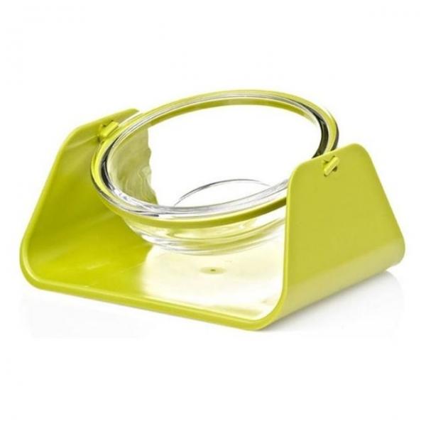 플라스틱 투명 각도조절 식기(그린)