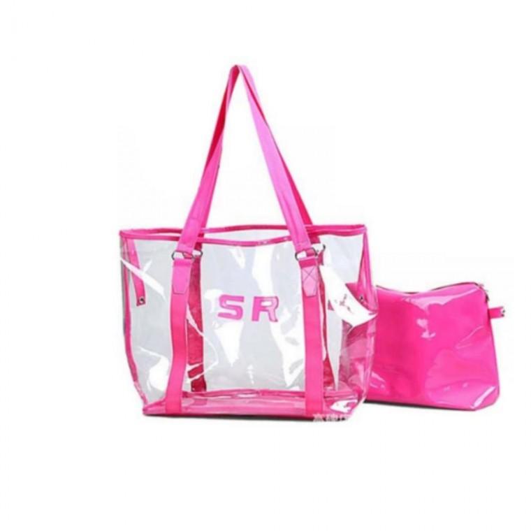 수영가방 비치백 물놀이 방수 투명 파우치포함