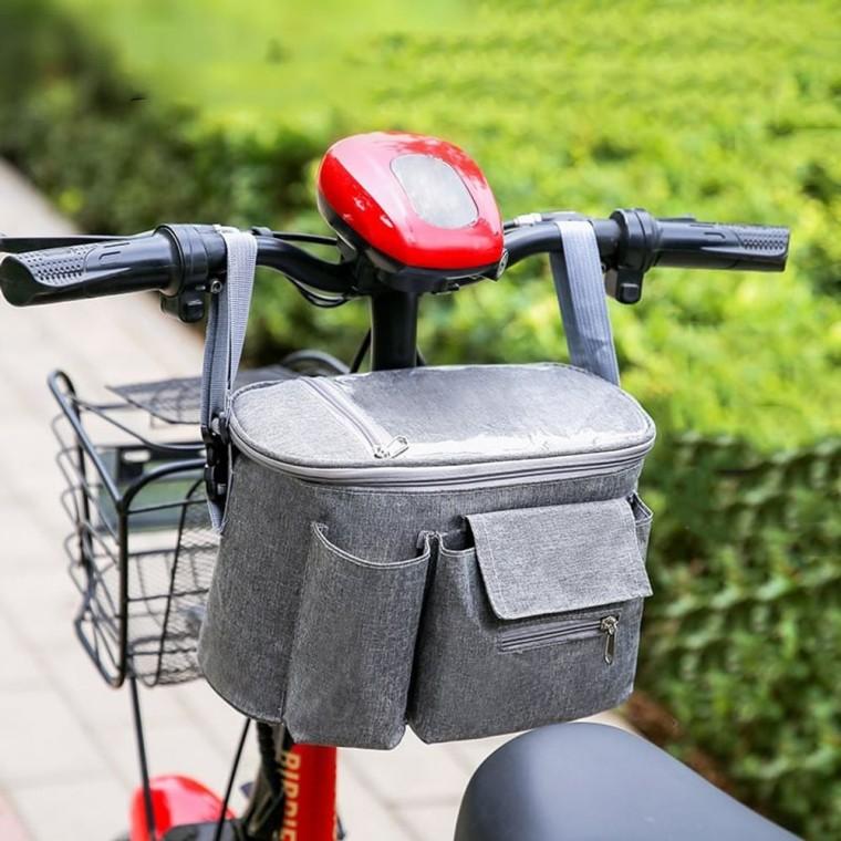 HIKT 자전거 핸들바 방수 가방 유모차 카트 행거 수납 파우치