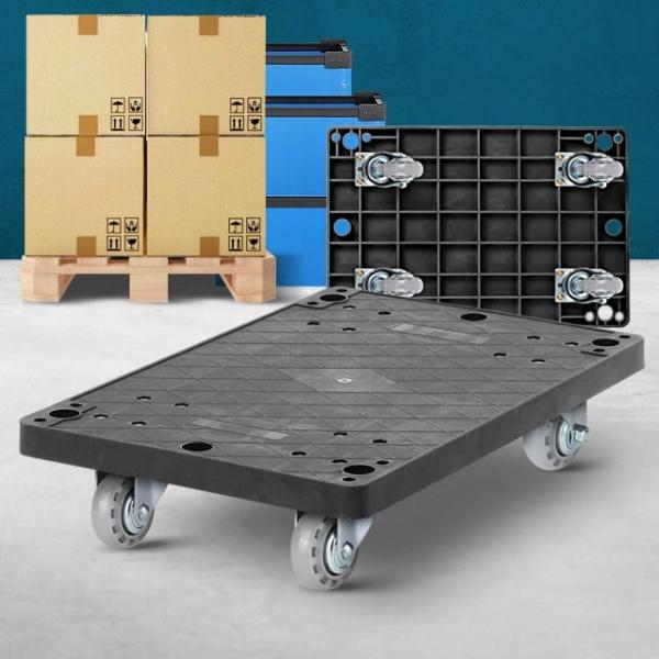 검정 사각달리 소-이동 대차 이사짐 운반 접이식 수레