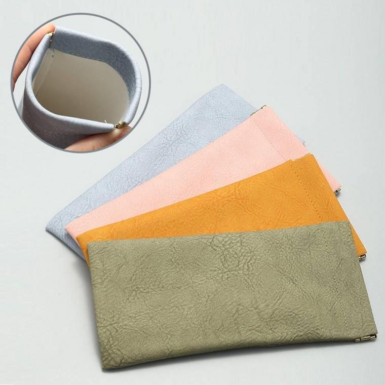 자동닫힘가죽안경파우치 안경집 안경보관 소프트