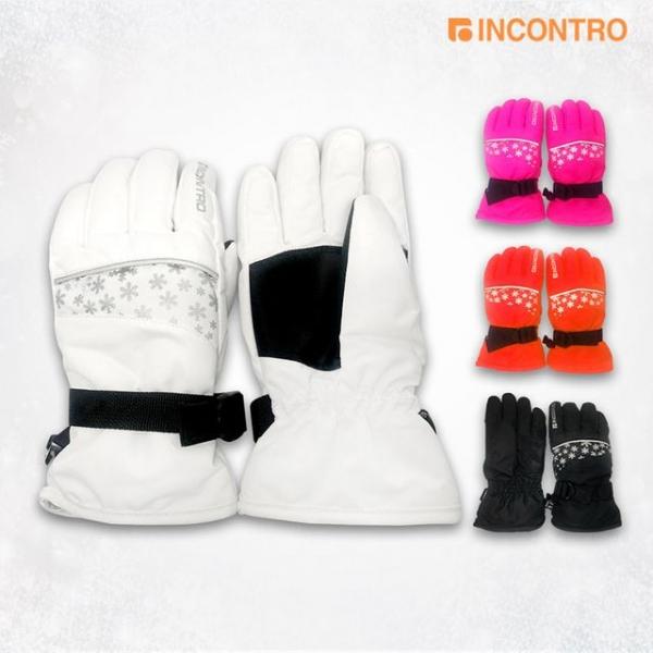 인콘트로 아동용 방수 손가락장갑 스키장갑