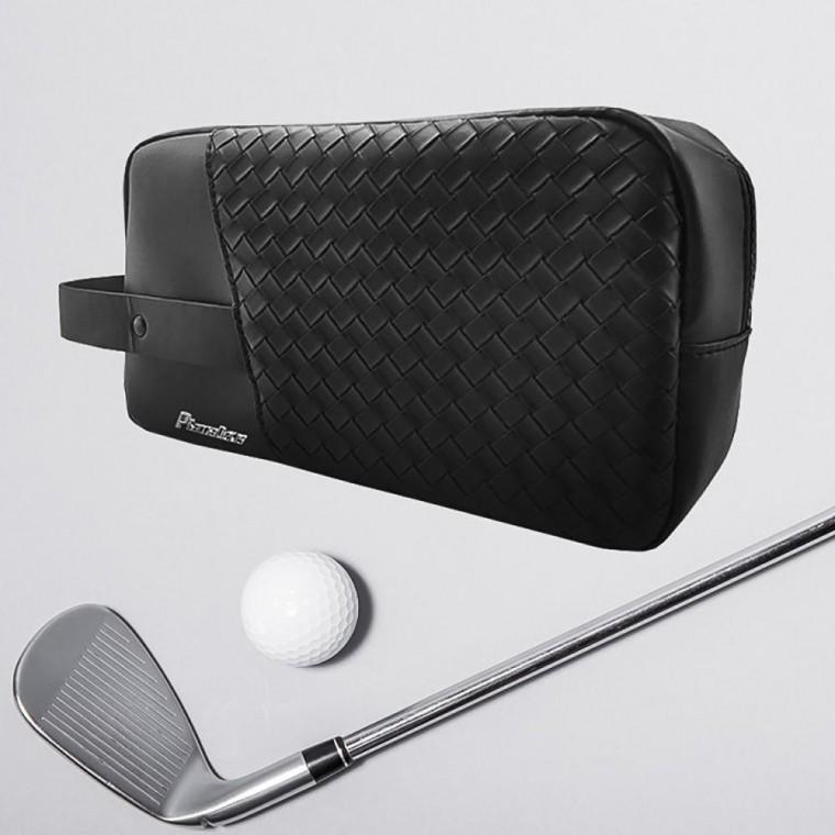 가죽 파우치 골프공 주머니 남성 볼 소품 휴대 가방