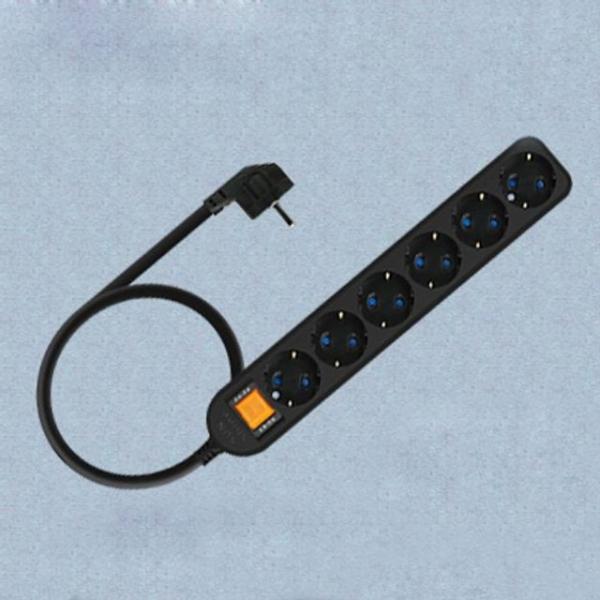 SAFE 멀티탭 NM SB615 6구 접지 1.5m 블랙