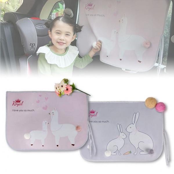 자동차햇빛가리개 어린이용 자석탈부착방식 암막원단