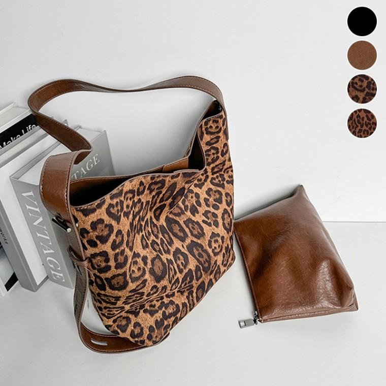 HL] 숄더백 스웨이드 파우치포함 사각 백팩 크로스백