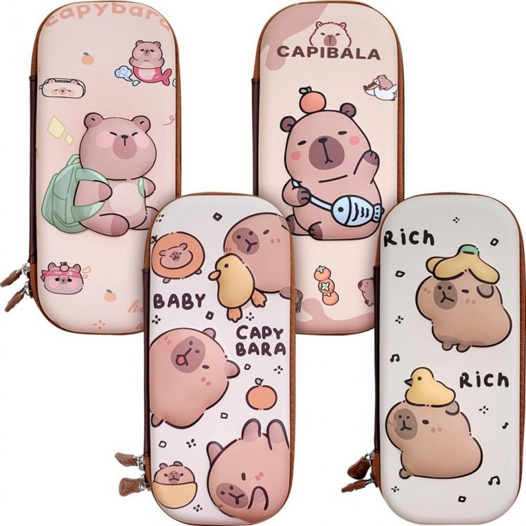 하드 파우치 펜슬 케이스 필통 랜덤 캐릭터형 단체 선물 보관용