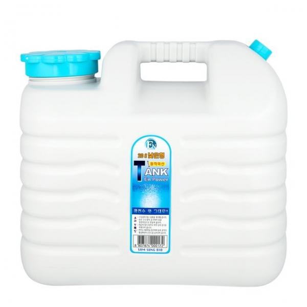 국산 약수터 물통 말통 약수통 엔파워 낮음형 20L