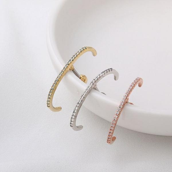 써지컬피어싱 큐빅 하프링 피어싱 3종