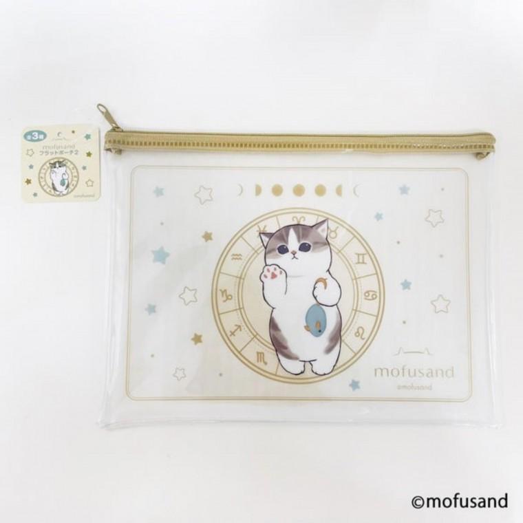 MOFUSAND 캐릭터 PVC 파우치 투명 모후샌드 블랙
