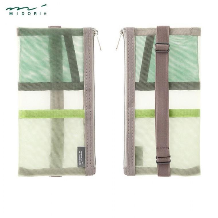 미도리 북밴드 팬케이스 파우치 사무용 일본문구 그린