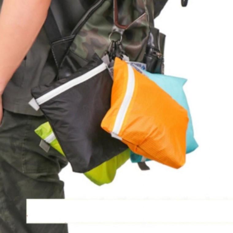 2색 1개 18x19 가방 고리 방수 파우치 걸이형 미니 방수가방 포켓 지퍼 가방 주머니