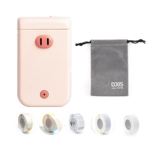 카피어랜드 라벨프린터기 세트 (D30S핑크+파우치 라벨지5개)