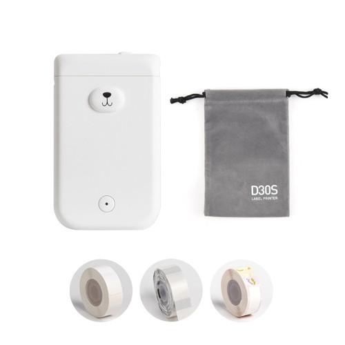 카피어랜드 라벨프린터기 세트 (D30S화이트+파우치 라벨지3개)