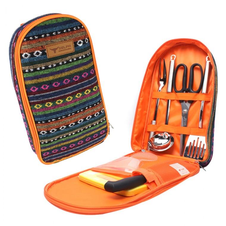 캠핑 휴대용 식기 보관 파우치 가방 케이스 조리도구 커트러리