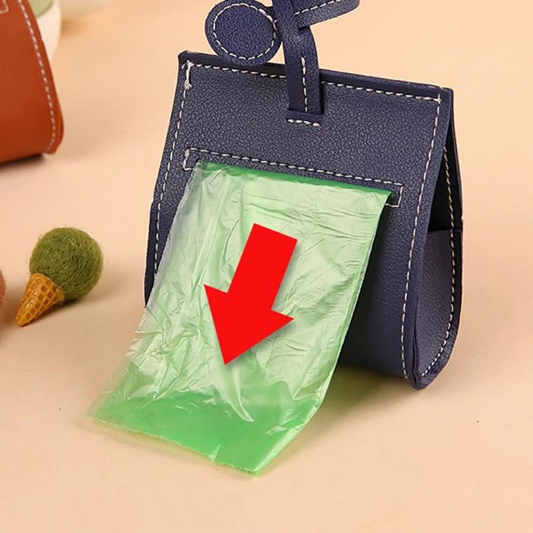 강아지 고양이 외출 간편 휴대용 파우치 키링 배변봉투 홀더