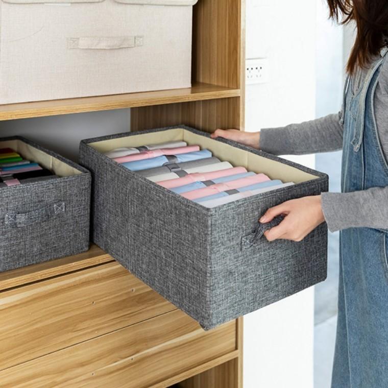 의류 파우치 가방 패브릭 수납함 침대밑 정리