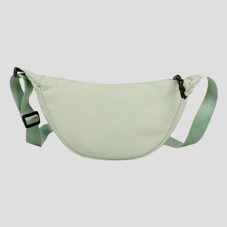 여행용 반달 미니 크로스백 나일론 가벼운 파우치겸용