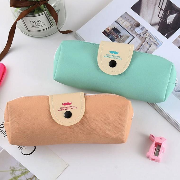 2개 예쁜 펜 케이스 수납 학생 파우치 지퍼 세트 필통 대학생필