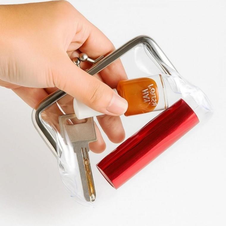 엔화 투명 일본 여행 동전 다용도 파우치 지갑 투명 다용도 지갑 소품