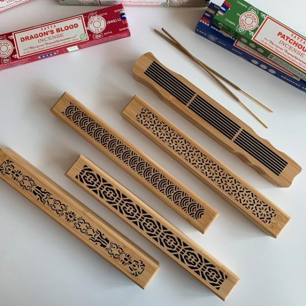 대나무향받침대 5종 인센스버너 대나무인센스스틱홀더