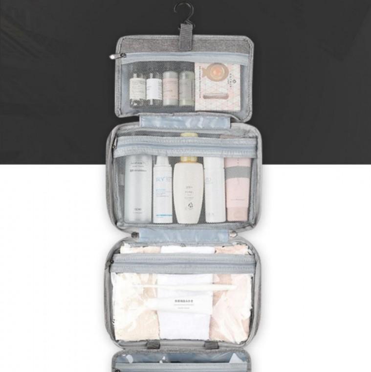여행용 워시백 파우치 캠핑 정리 화장품 걸이