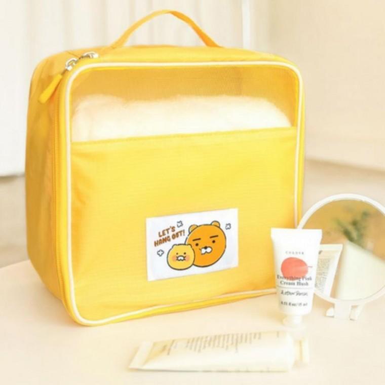 파우치 화장품 소형 여행 메이크업 휴대용 카카오프렌즈