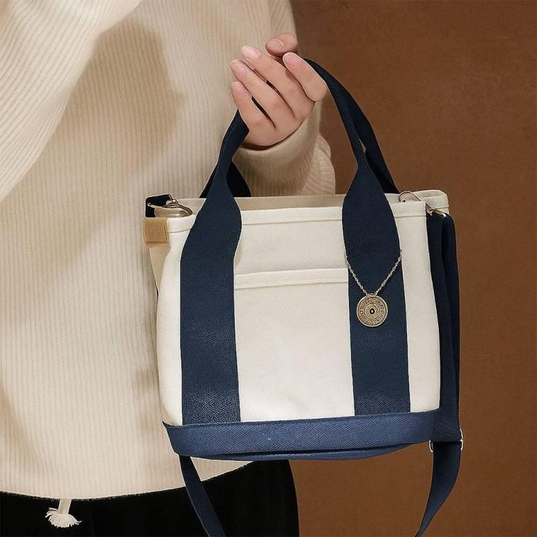 기저귀가방 가방 ivory-navy 미니가방 토트백 리부 가벼운가방 국민기저귀가방 미니크로스백 여자가방