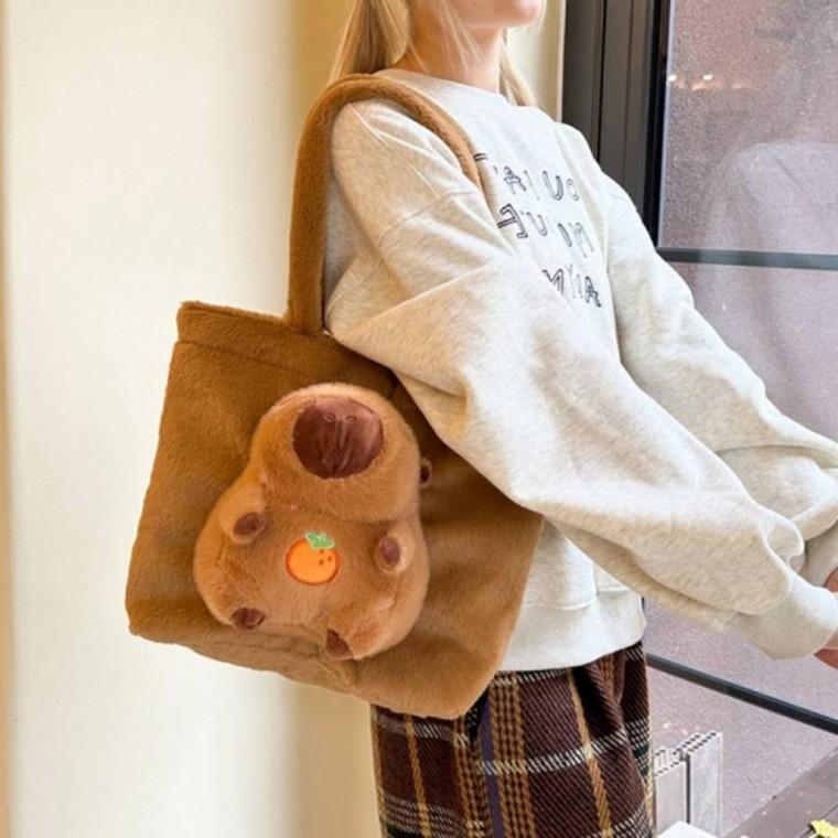 토트백 카피바라 인형 가방 손가방 크로스백 귀여운가방 여성가방 손가방