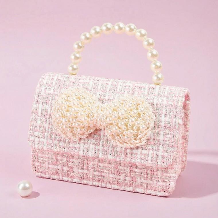 브로든컴퍼니 트위드공주가방 여자아이생일선물 조카생일선물 조카선물 여아외출가방 여자아기가방