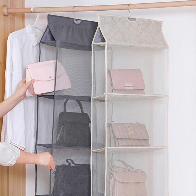 가방 정리함 핸드백 3단 모자정리대 보관 수납 가방수납 가방보관