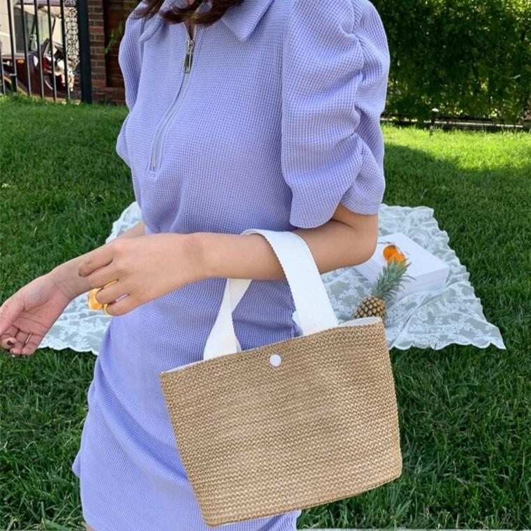 미니백 라탄토트백 라탄백 여름가방 왕골가방 토트백 그물가방 그물