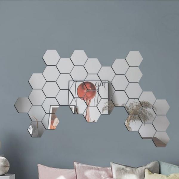 인테리어 아크릴 거울 16조각(육각)