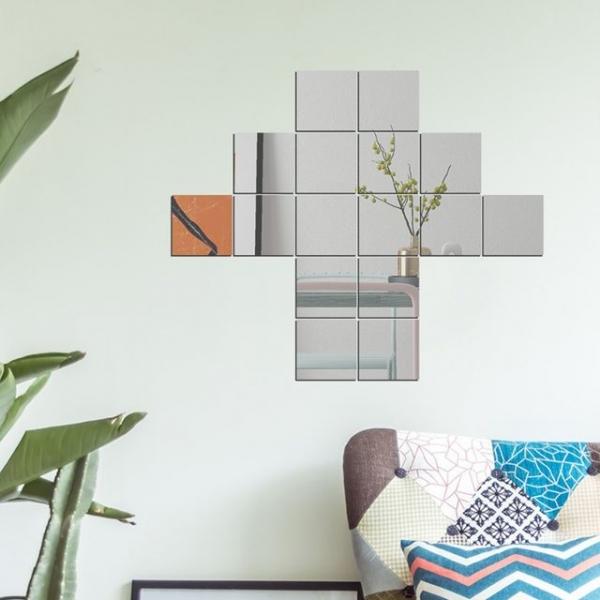 인테리어 아크릴 거울 16조각(사각)