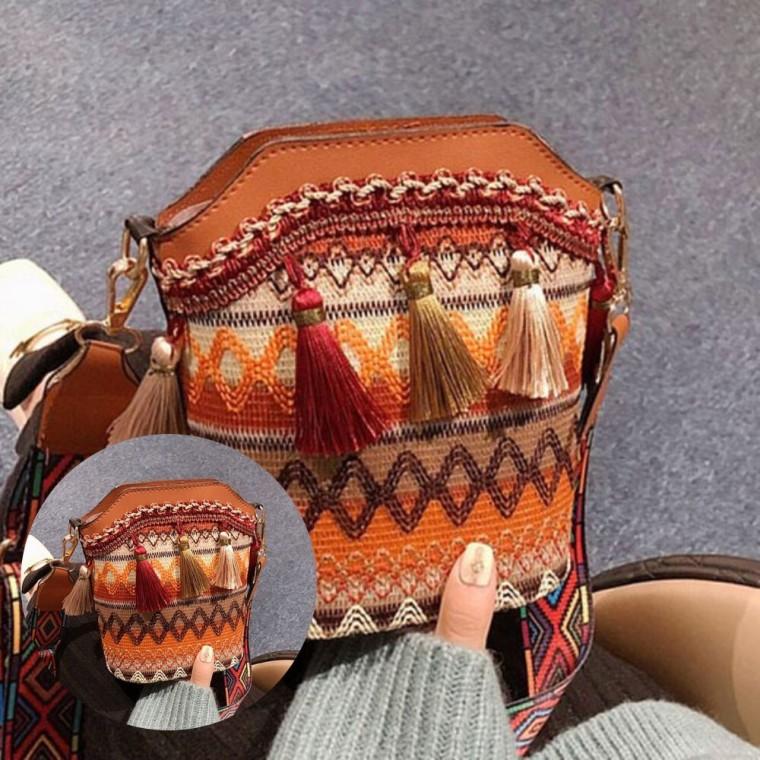 여성 크로스백 인디언패턴 여성크로스백 가벼운여성가방 여성가방숄더백