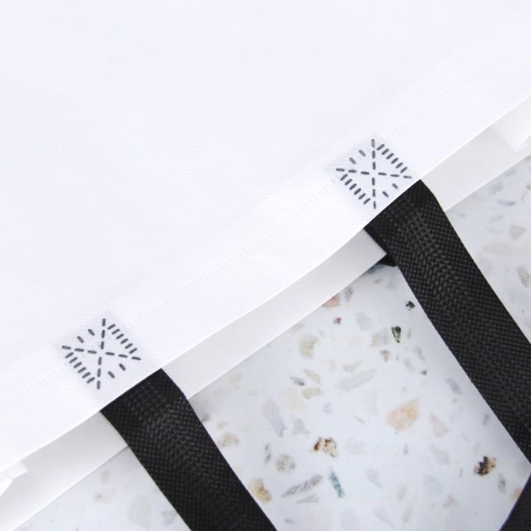 고급형 부직포 휴대용장바구니 가로쇼핑백 리유저블 가방 화이트 부직포가방 소