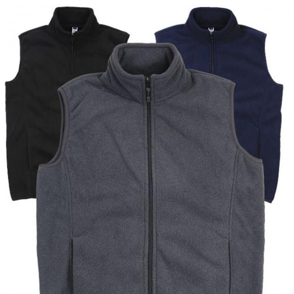 후리스(폴라폴리)융털 풀지퍼/보아 본딩 조끼