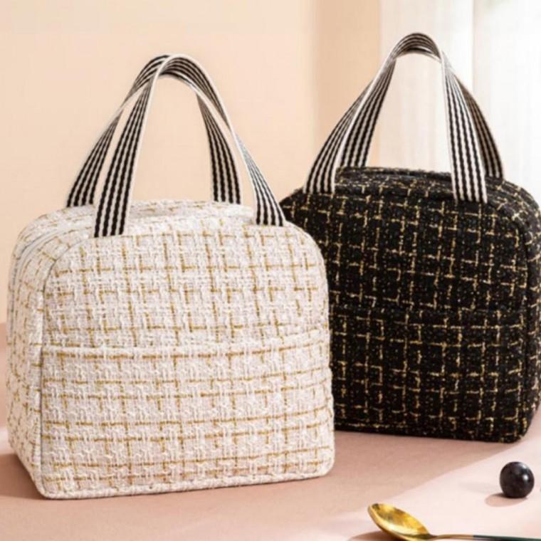 [SHG] 보냉백 직장인 트위드 런치박스 소풍 이유식 보온보냉 런치백 도시락가방