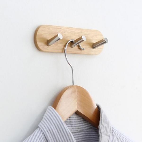 무타공 강력부착 인테리어 모던 벽후크 3H 사선타입