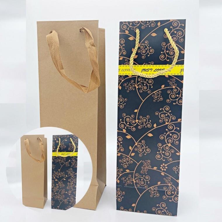 와인 종이가방 포장 선물 종이쇼핑백 와인포장가방 와인텀블러답례품포장쇼핑백
