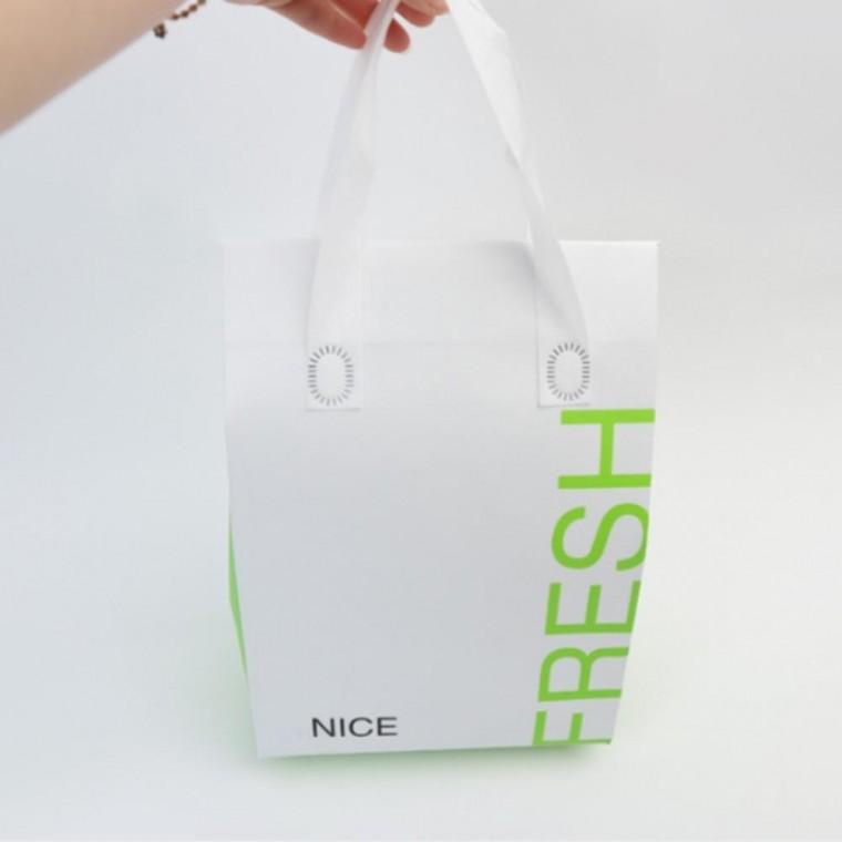 1개 20x29 부직포 보냉가방 보온백 일회용 보냉백 손잡이 보냉쇼핑백 보온보냉가방