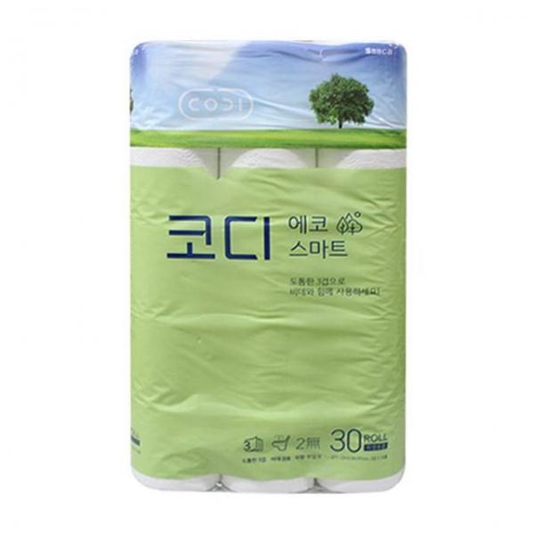 코디 에코 스마트 화장지 30롤 두루마리 화장지 티슈