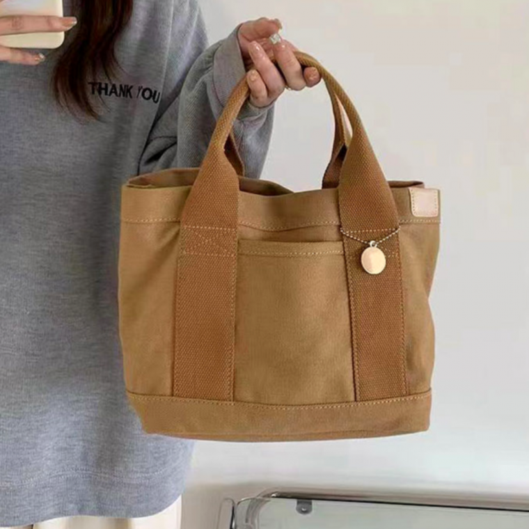 캔버스가방 미니 패브릭 보조 텀블러 가방