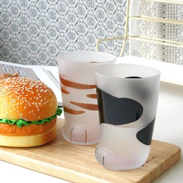 고양이 풋 네코짱 유리컵 2컬러 택1