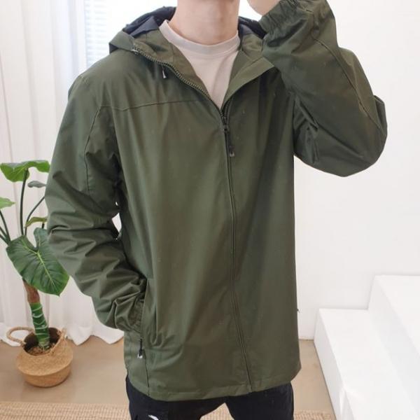 남성 후드 집업 윈드브레이커 바람막이 자켓