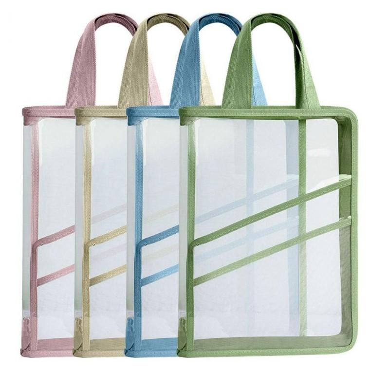 투명 A4 가방 다용도 손잡이 보조가방 DD-13078